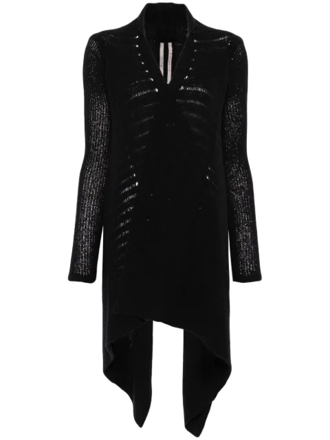 Rick Owens medium wrap cardigan Black RP01E7642KGRID