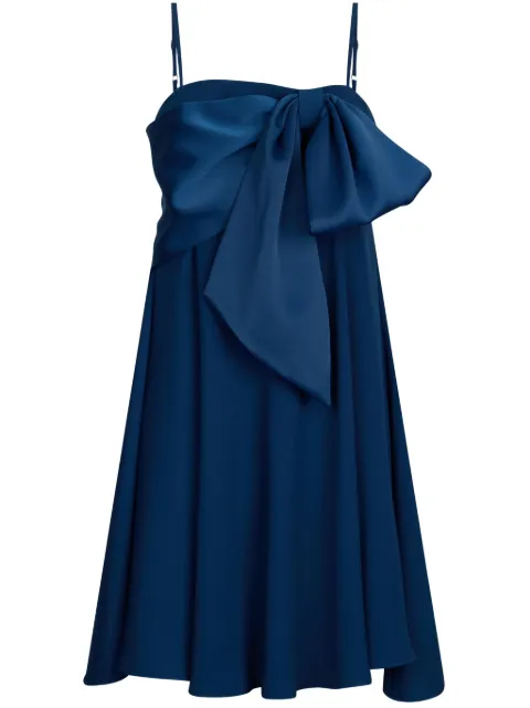 LIU JO bow-embellished asymmetric dress Blue CA5245T3970