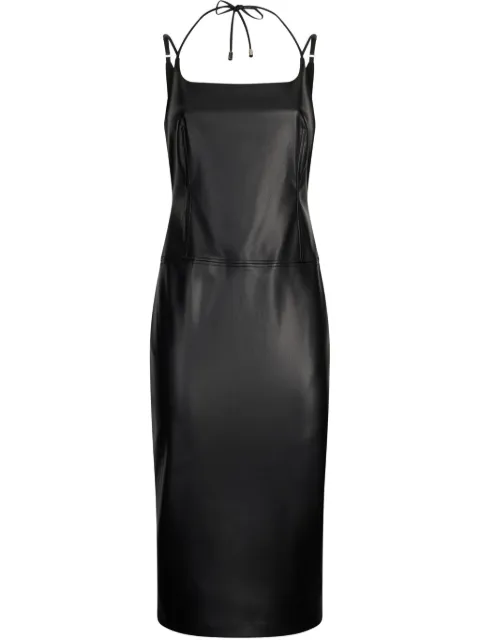 LIU JO coated dress Black CA5207E0624