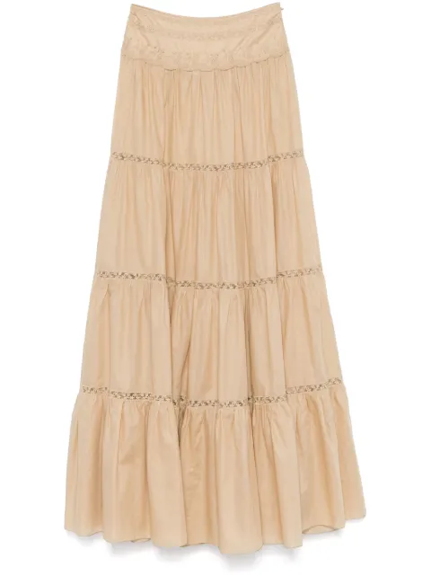 Ermanno Scervino floral-embroidered maxi skirt Neutrals D462O345UBB