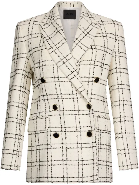 LIU JO checked blazer White CA5069TS926