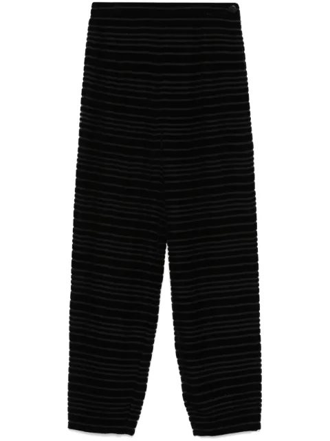 Giorgio Armani Pre-Owned 1990s velvet trousers Black GA390BP