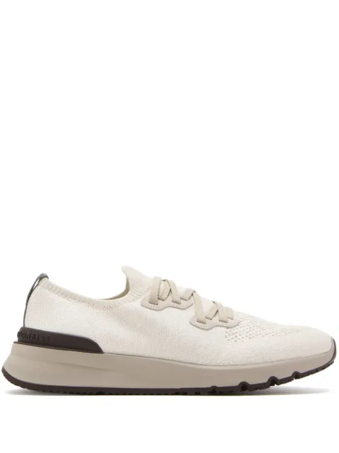 Brunello Cucinelli Knit Runners sneakers White MZUKISO250