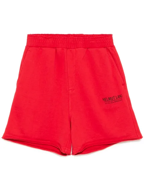 Helmut Lang pstcard shorts Red O10HM209