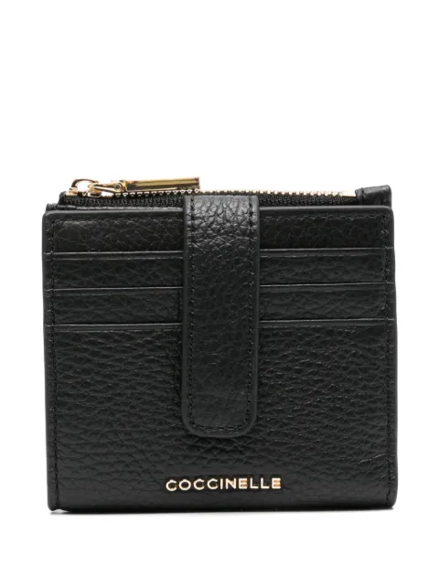 Coccinelle small Metallic Soft wallet Black E2MW511F701