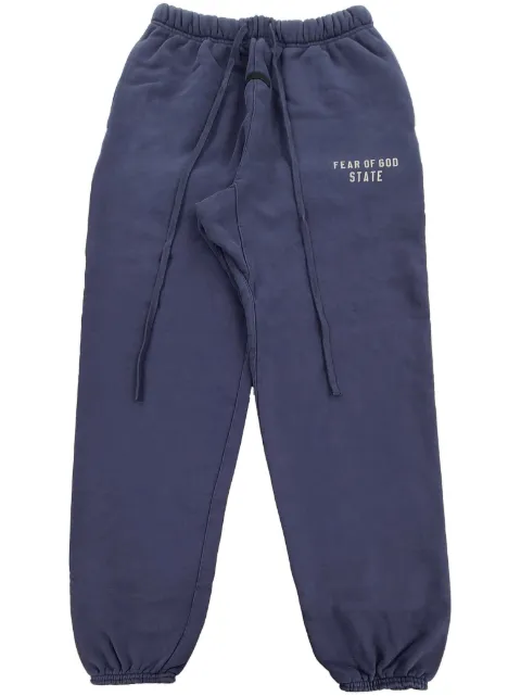 FEAR OF GOD ESSENTIALS logo-print track pants Blue 130HO244454F
