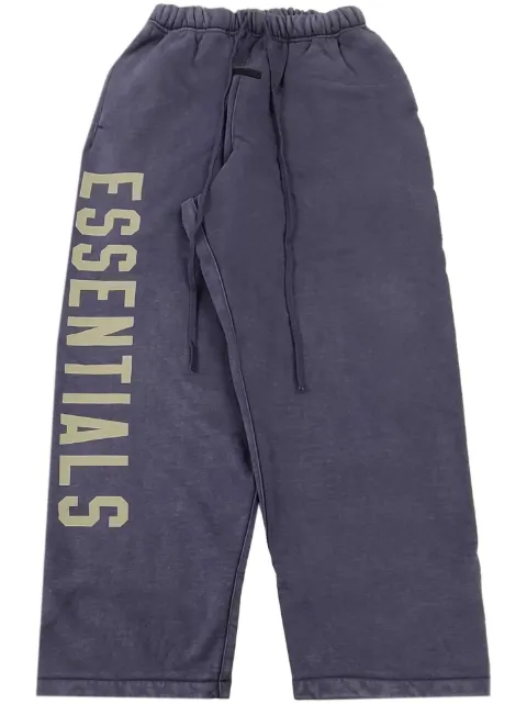 FEAR OF GOD ESSENTIALS logo-print track pants Blue 130HO244464F