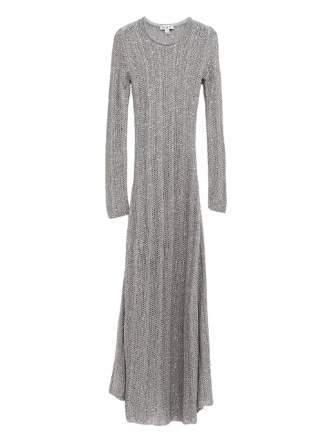 Alaïa ribbed knit dress Silver AA9R2567M806A