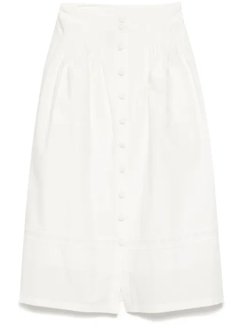 Bambah Ritchel lace trim skirt White BMRE2541