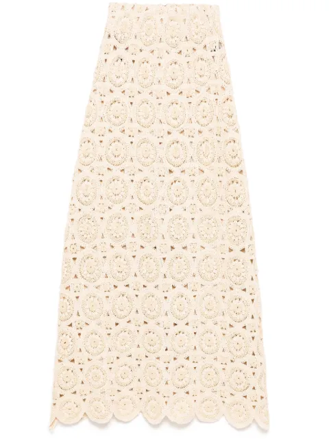 Bambah floral embroidery skirt Neutrals BMRE2578
