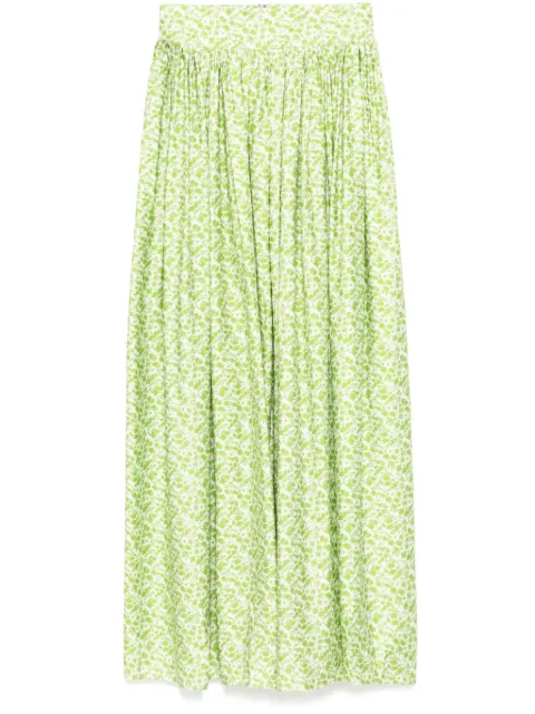 Bambah Flora Gathered skirt Green BMRE2535