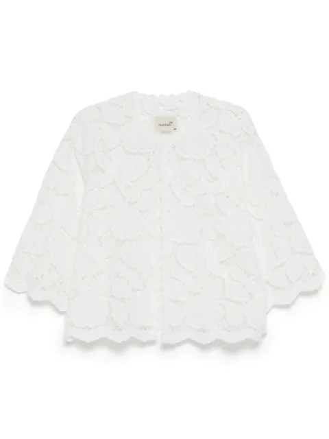 Bambah chloe crochet bralet jacket White BMRE2507
