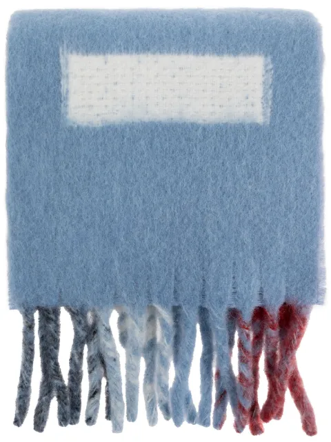 Marni maxi-logo scarf Blue SCZC0063A0UAW017