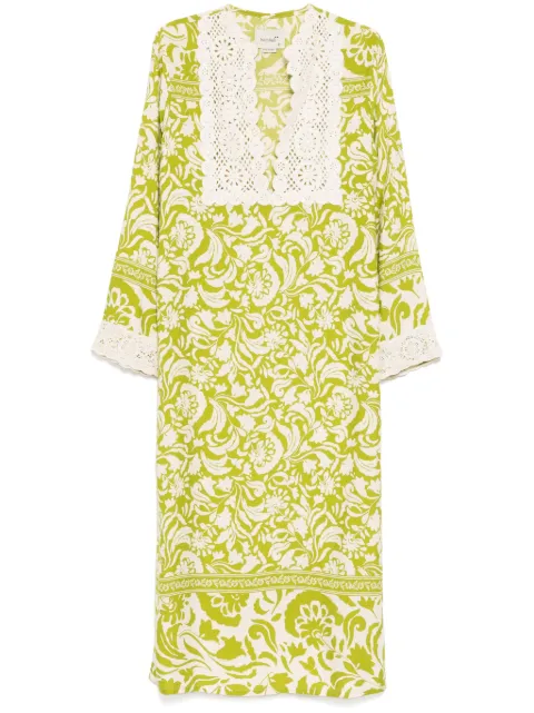 Bambah Verda kaftan dress Green BMRE2573