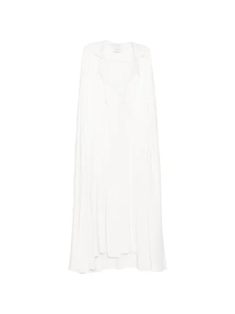 SHATHA ESSA satin maxi dress White RD2505