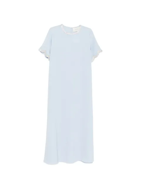 SHATHA ESSA crystal-embellished maxi dress Blue RD2539