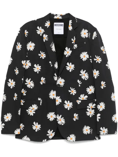 Moschino floral-print blazer Black A05160260