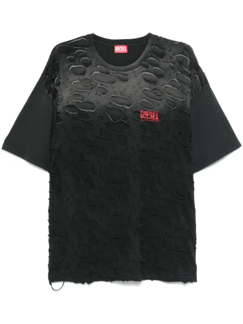Diesel ripped T-shirt Black A176470SLBS
