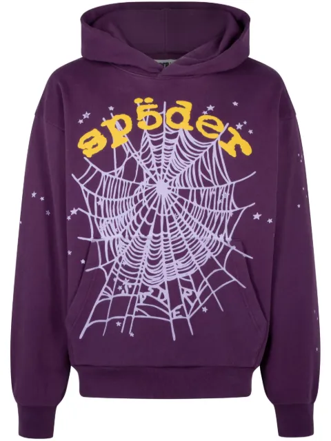 SP5DER Star OG Web V2 hoodie Purple SP5DER11