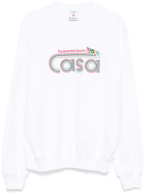 Casablanca Equipement Sportif Embroidered sweatshirt White MPS25JTP293
