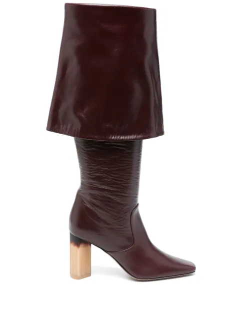 Chloé 85mm Georgia boots Red CHC25S07YQJ