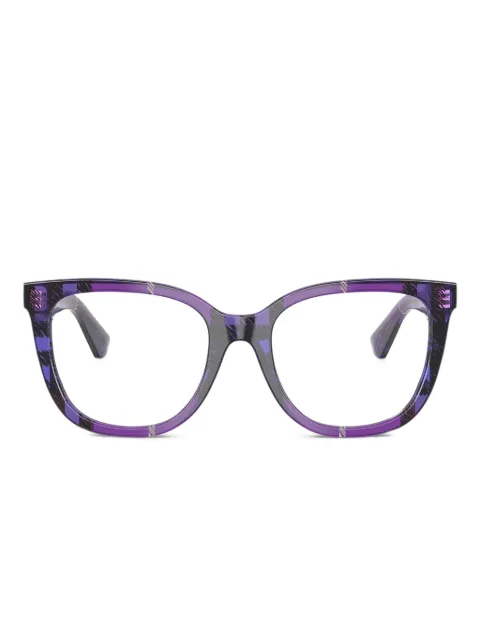 Burberry Eyewear check-pattern glasses Purple BE24154113