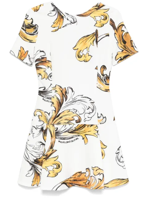 Versace Jeans Couture Barocco-print mini dress White 78HAO908NS636