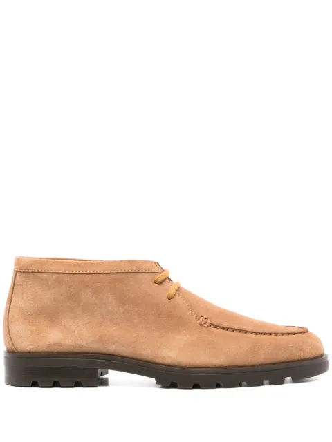 Santoni suede derby shoes Neutrals MGDC18609DTRBSEYC50