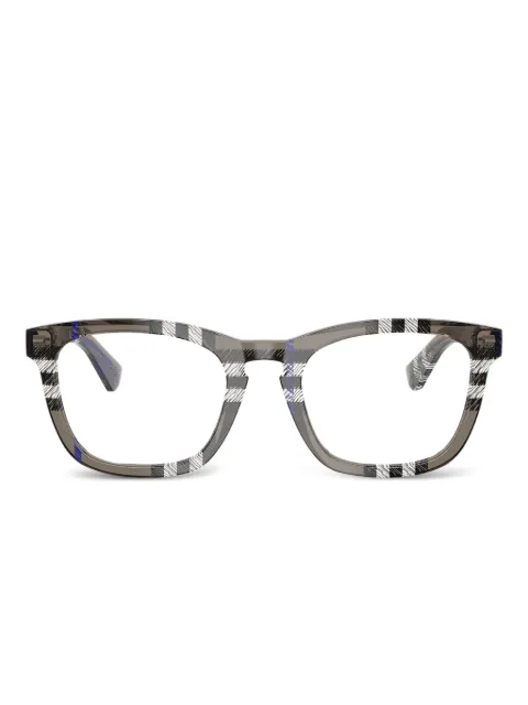 Burberry Eyewear check-pattern square-frame glasses Grey BE24174147