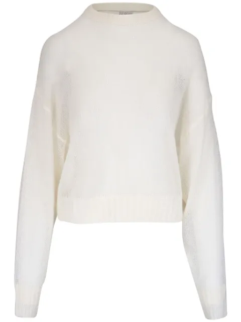 Brunello Cucinelli drop-shoulder jumper White M2I776830C3588