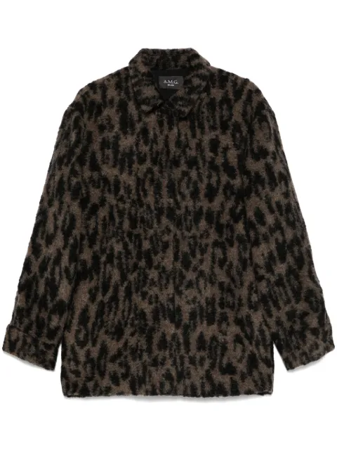 A.M.G. wool jacket Brown FW25CHSHCHB