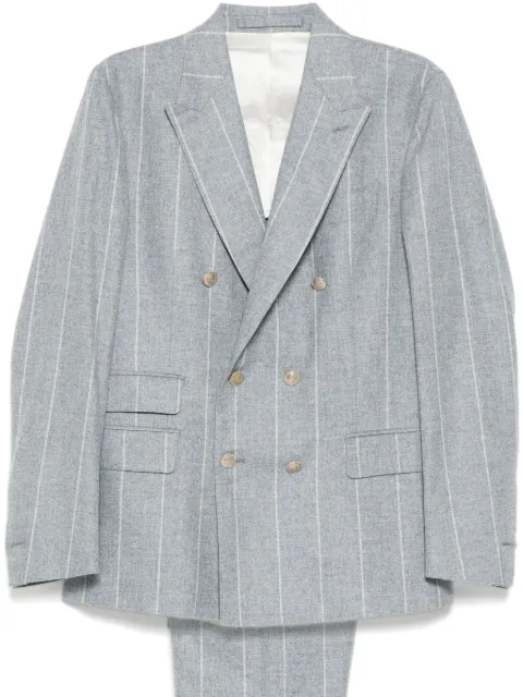 Eleventy striped two-piece suit Grey J75ABUC09BOTTES0J06908