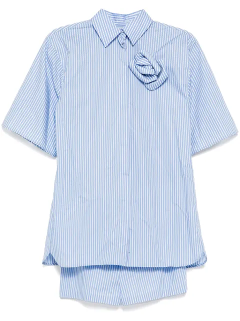 Valentino Garavani Pre-Owned striped romper Blue CSEM8349