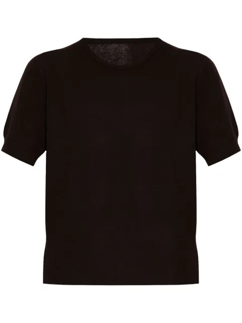Maison Margiela virgin wool T-shirt Brown S51HL0018M13090