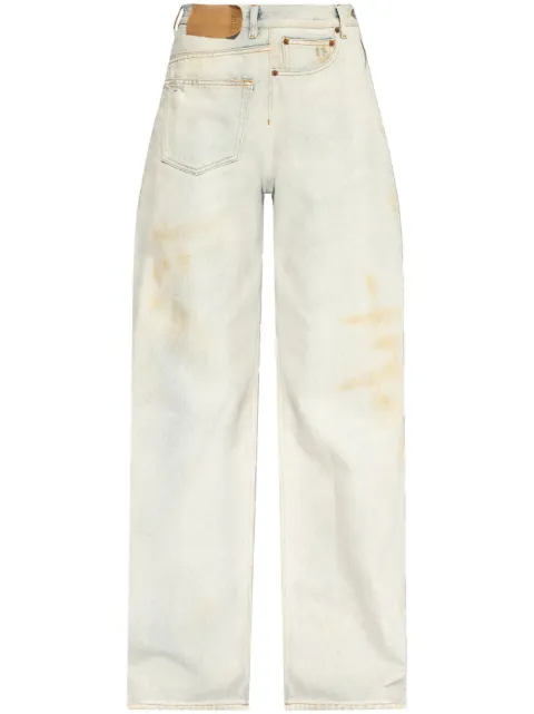 MM6 Maison Margiela distressed wide-leg jeans Blue S52LA0243M30018