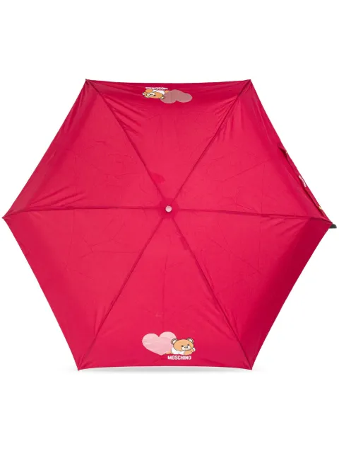 Moschino Teddy Bear-print umbrella Red 8188SUPERMINIC