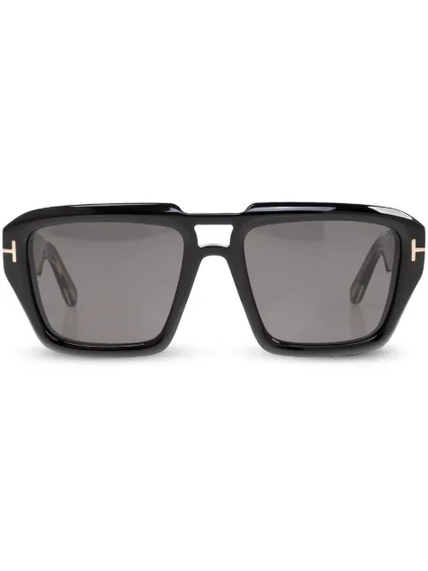 TOM FORD Eyewear Icon Navigator square frame sunglasses Black FT1202