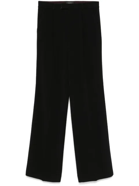 A.M.G. pleat-detail trousers Black FW25LWPBLK