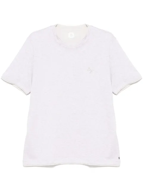 Eleventy logo-embroidered T-shirt Grey J75TSHJ05TES0J29813125