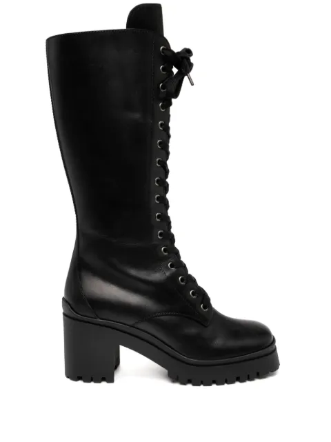 Miu Miu Pre-Owned leather boots Black CSEM8344