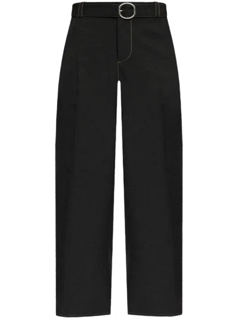 Jil Sander belted trousers Black J22KA0255J70001