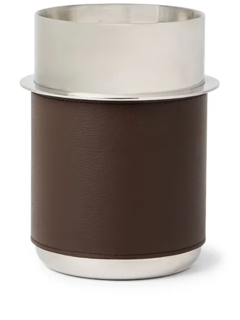 Brunello Cucinelli wine chiller bucket Brown MLSETCOS02C7891