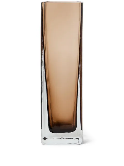Brunello Cucinelli Murano glass vase (25 cm x 8cm) Brown MLGLASS003CFUMO