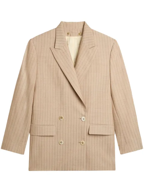 Golden Goose pinstriped blazer Brown GWP01676P001687