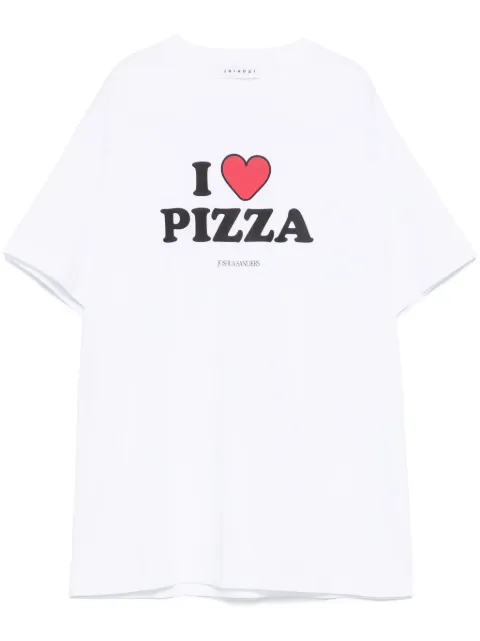 Joshua Sanders I Love Pizza T-shirt White JS34B15080