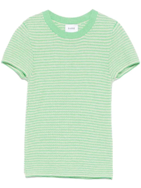 Barrie Striped top Green C277320