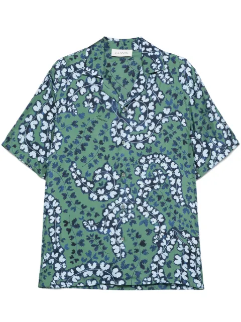 Lanvin leaf shirt Green RMSI00196057P25