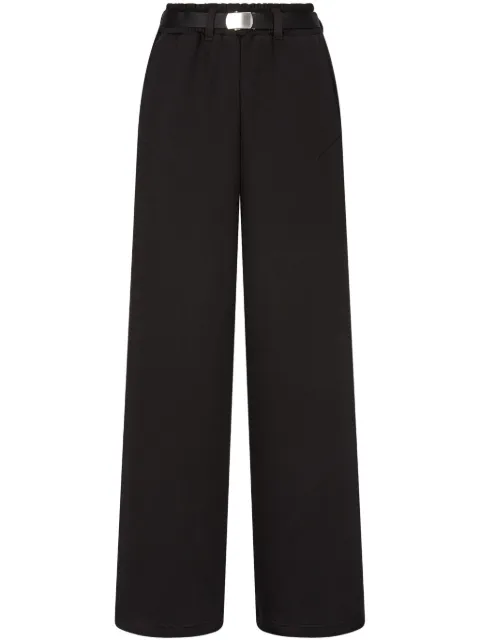 TOMBOY belted french-terry trousers Black 9104431992