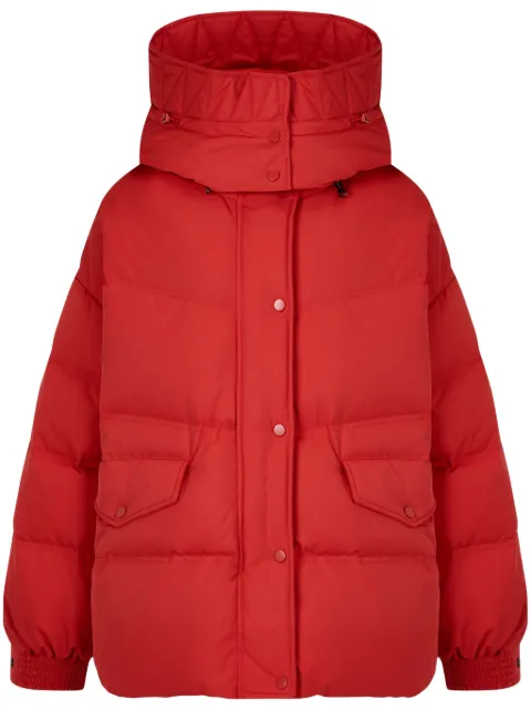 TOMBOY detachable-hood down jacket Red 9104414032