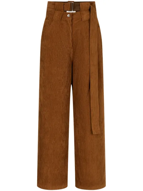 TOMBOY corduroy press-creased trousers Brown 9104431887